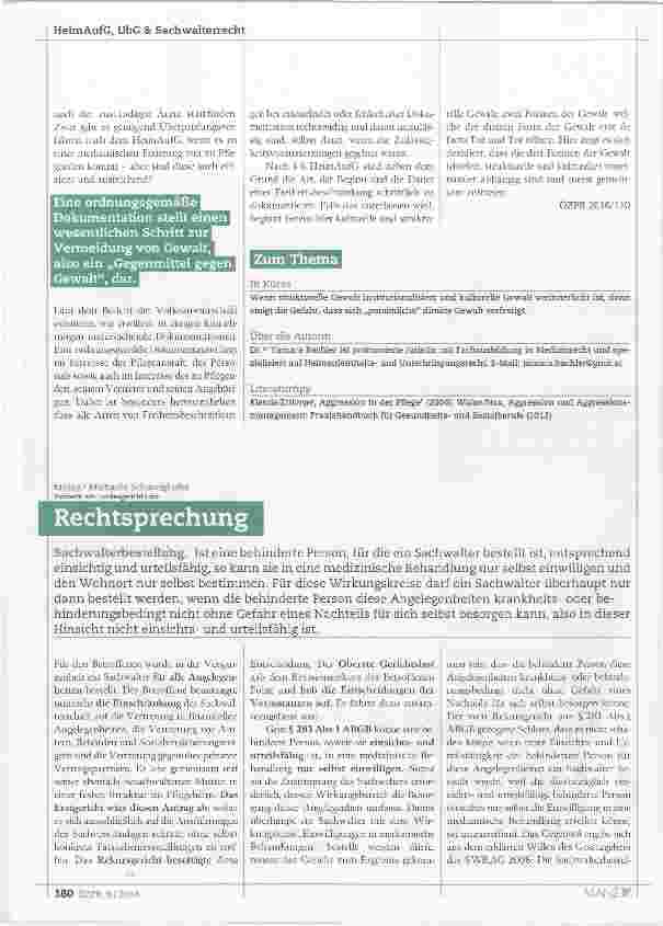 Vorschauseite 3: Gewalt in österreichischen Altenheimen?
