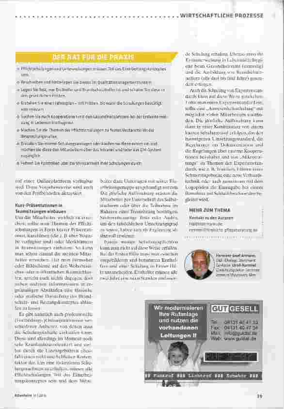 Vorschauseite 2: Pflichtschulungen in neuem Format