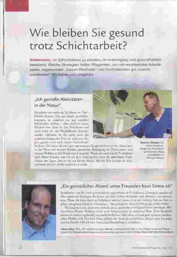 Vorschauseite 1: Wie bleiben Sie gesund trotz Schichtarbeit?