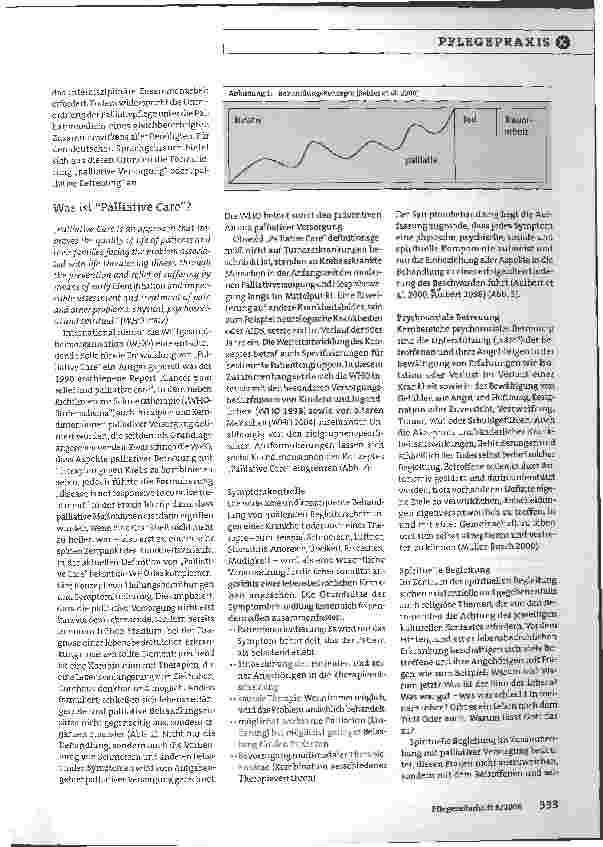 Vorschauseite 2: Vision oder tägliche Praxis? Entwicklung der Hospizund Palliativbewegung: