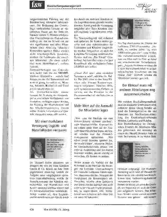 Vorschauseite 3: In der Schlüsselrolle für den Erfolg: Der Einkauf