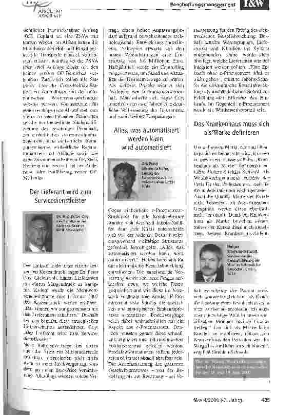 Vorschauseite 4: In der Schlüsselrolle für den Erfolg: Der Einkauf