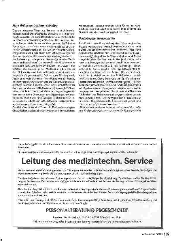 Vorschauseite 3: Produktlebenszyklusmanagement (PLM) eröffnet viele Optimierungspotenziale