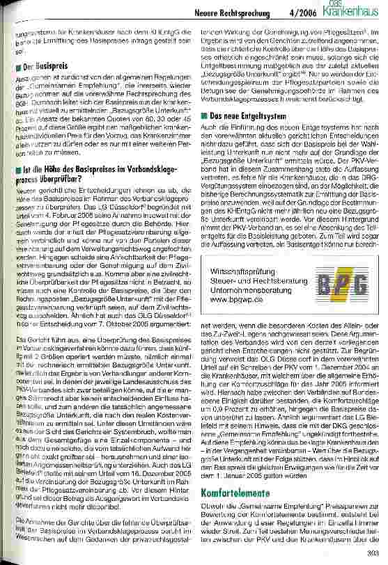 Vorschauseite 2: Neuere Rechtsprechung über die Zimmerzuschläge