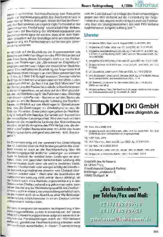 Vorschauseite 4: Neuere Rechtsprechung über die Zimmerzuschläge