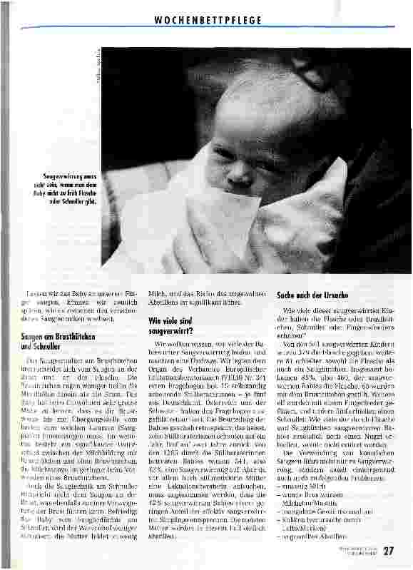 Vorschauseite 2: Verwirren Sie das Baby nicht! Saugverwirrung - eine Drei-Länder-Untersuchung