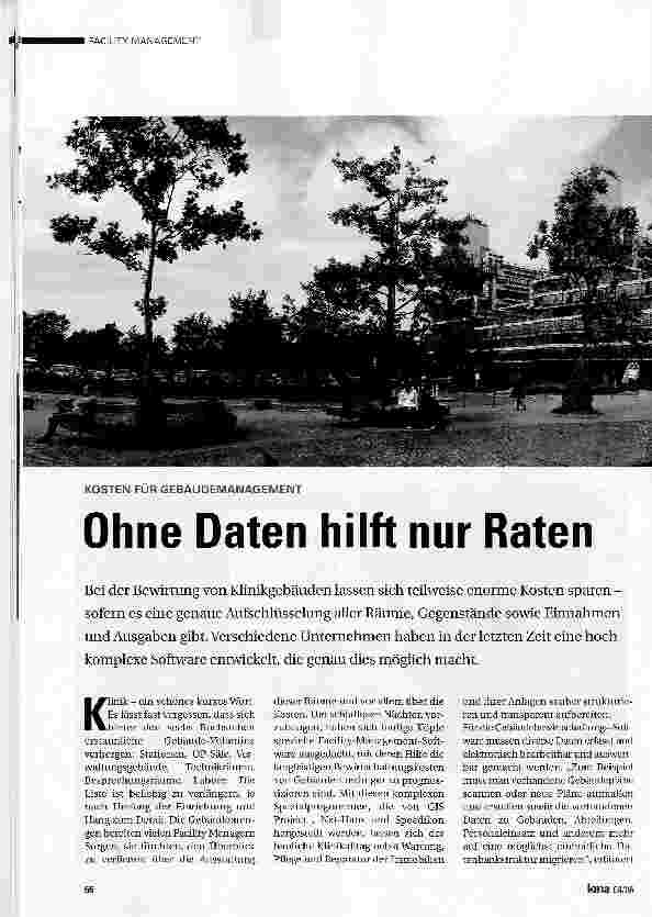 Vorschauseite 1: Ohne Daten hilft nur Raten