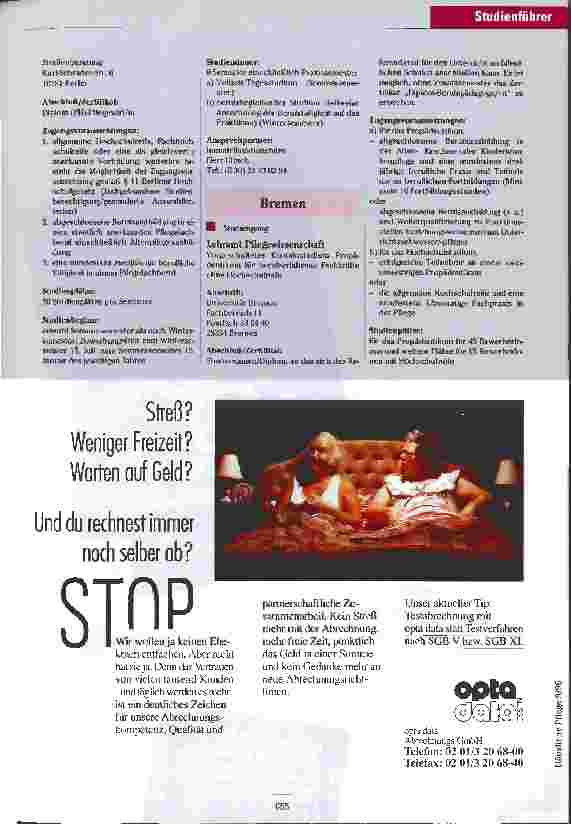 Vorschauseite 3: Pflege-Studienführer