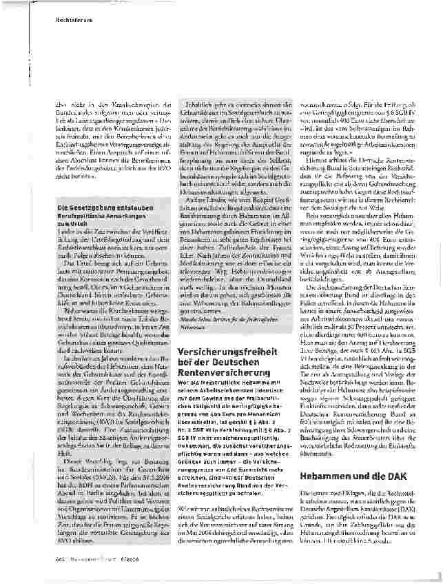 Vorschauseite 3: Kostenübernahme für Geburt in einem Entbindungsheim
