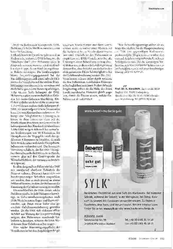 Vorschauseite 4: Kostenübernahme für Geburt in einem Entbindungsheim