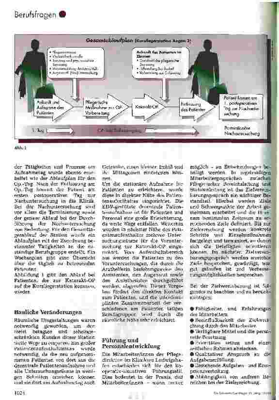Vorschauseite 3: Reorganisation in der Augenklinik - Begleitet durch die Entwicklung eines Organisationskonzeptes -