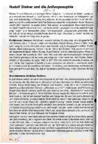 Vorschauseite 1: Rudolf Steiner und die Anthroposophie