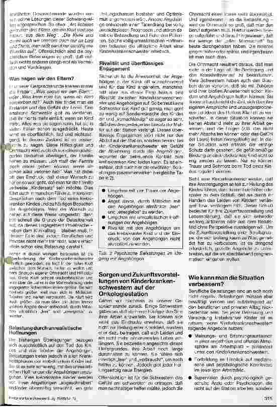 Vorschauseite 2: Psychische Belastungen von Krankenschwestern bei der Pflege krebskranker Kinder