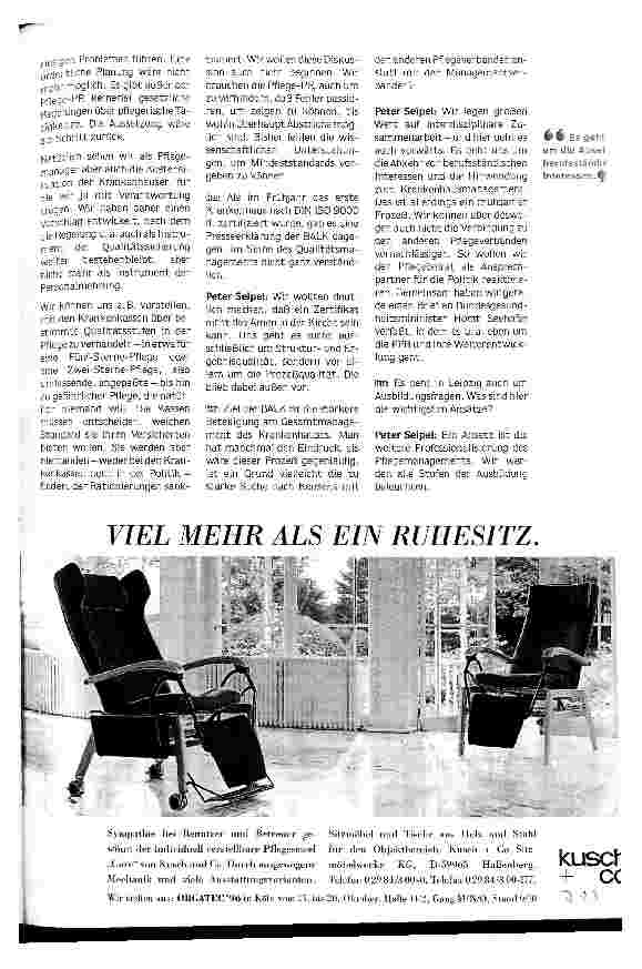 Vorschauseite 2: BALK: Der Weg in die Marktwirtschaft ist richtig Kongreß in Leipzig soll Handlungsstrategien des Pflegemanagements erörtern