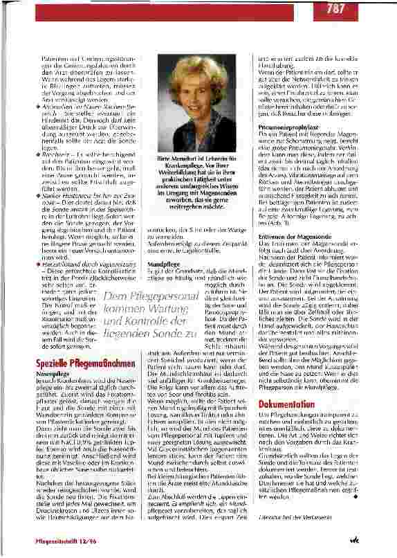 Vorschauseite 4: Das Legen einer Magensonde: Das Einverständnis des Patienten ist Voraussetzung