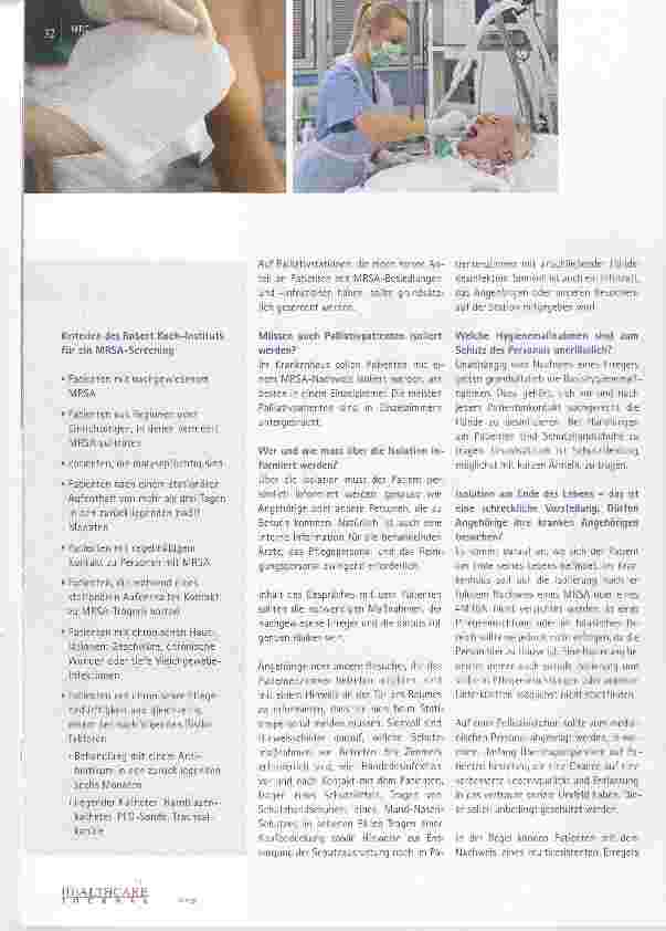 Vorschauseite 2: Umgang mit MRE: Palliativpatienten sind keine Ausnahme