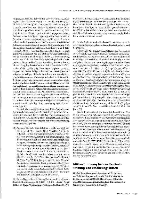 Vorschauseite 2: Mitbestimmung bei Vorarbeiter-bestellung