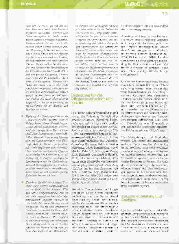 Vorschauseite 4: Qualitative Evidenzsynthesen Methodologien, Methoden und Herausforderungen
