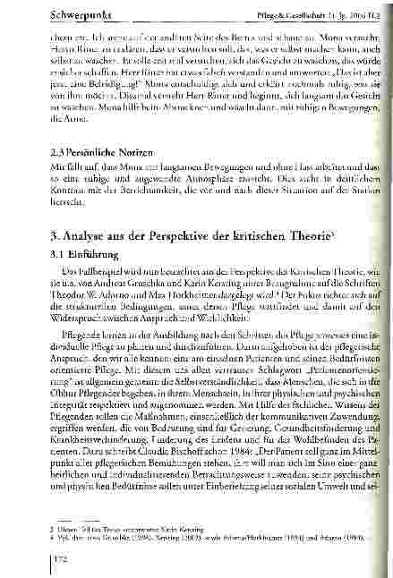 Vorschauseite 3: Podiumsgespräch: Pflegewissenschaft im paradigmatischen Diskurs -Bedeutung fiir das Pflegehandeln