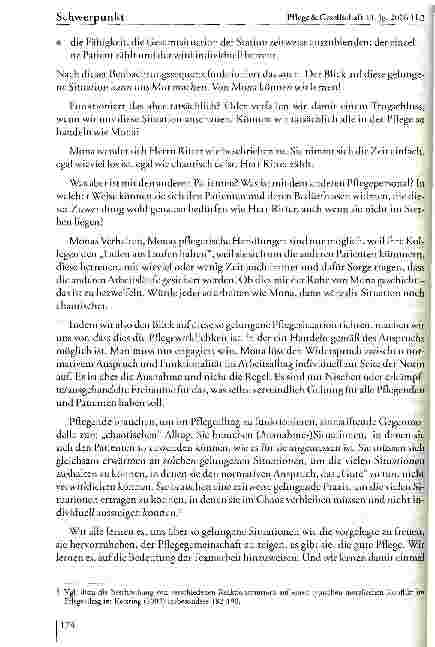 Vorschauseite 5: Podiumsgespräch: Pflegewissenschaft im paradigmatischen Diskurs -Bedeutung fiir das Pflegehandeln