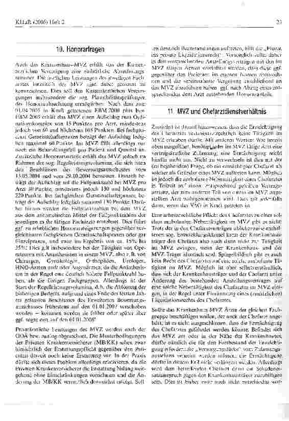 Vorschauseite 5: Medizinisches Versorgungszentrum - Chancen und Risiken für Krankenhaus und Chefarzt!