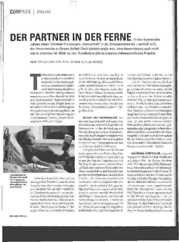Vorschauseite 1: DER PARTNER IN DER FERNE