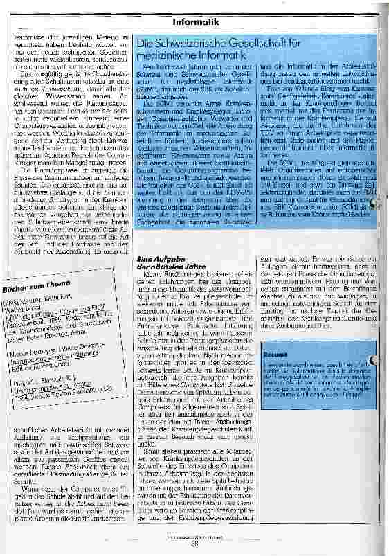 Vorschauseite 2: EDV in der Krankenpflegeschule Wie vorgehen ?