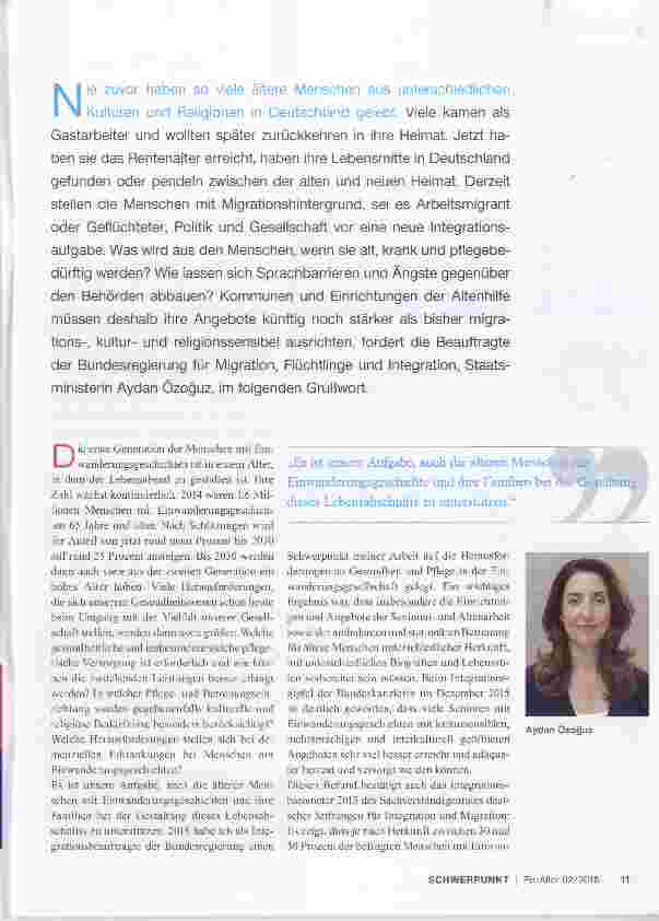 Vorschauseite 2: Selbstbestimmt älter werden in der Einwanderungsgesellschaft
