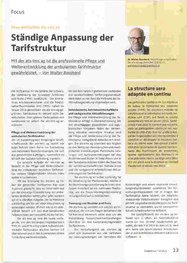 Vorschauseite 1: Ständige Anpassung der Tarifstruktur