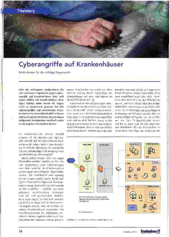 Vorschauseite 1: Cyberangriffe auf Krankenhäuser