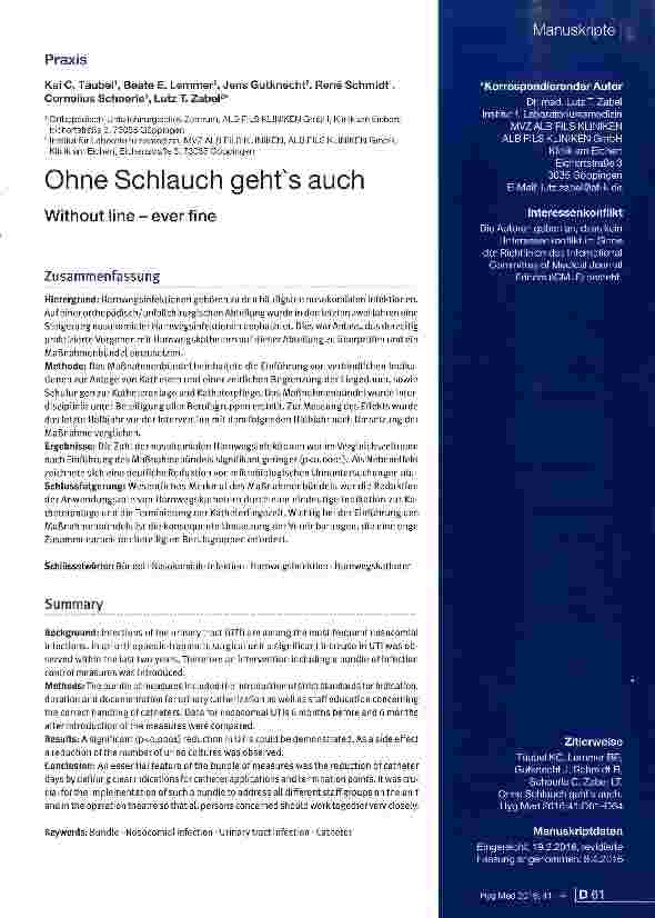 Vorschauseite 1: Ohne Schlauch geht es auch