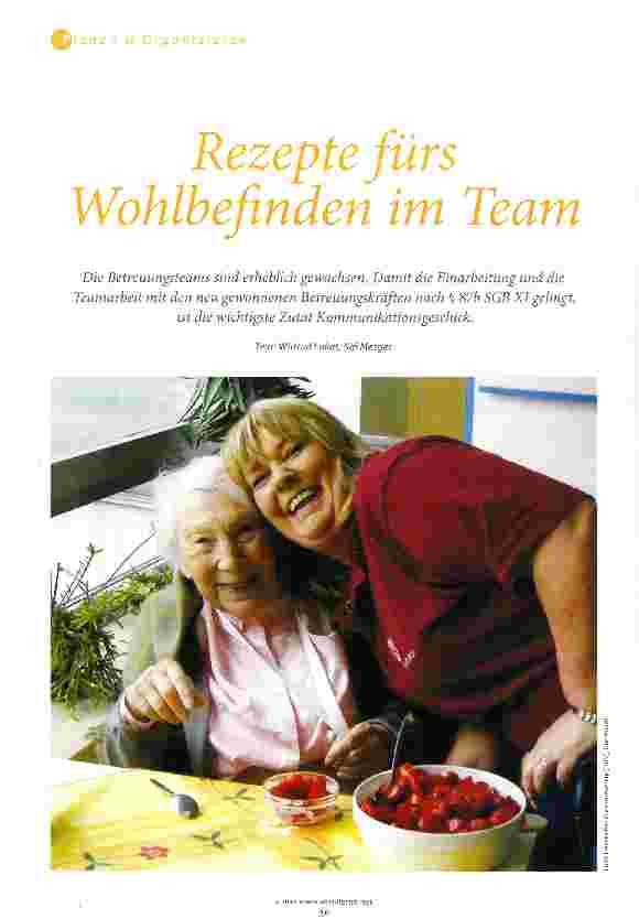 Vorschauseite 1: Rezepte fürs Wohlbefinden im Team