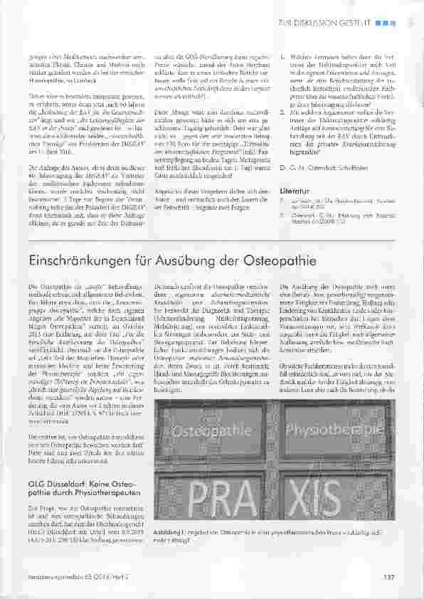 Vorschauseite 2: Elektroakupunktur nach Voll (EAV)kritische Berichterstattung unerwünscht?