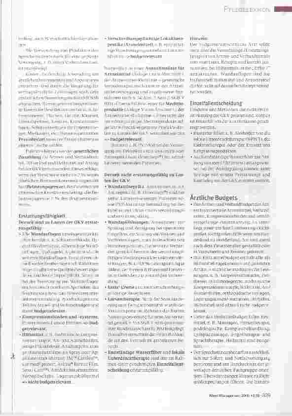 Vorschauseite 2: PFLEGELEXIKON-DIE SERIE ZUM SAMMELN Hinweise zur Verordnungsund Erstattungsfähigkeit von Wundauflagen