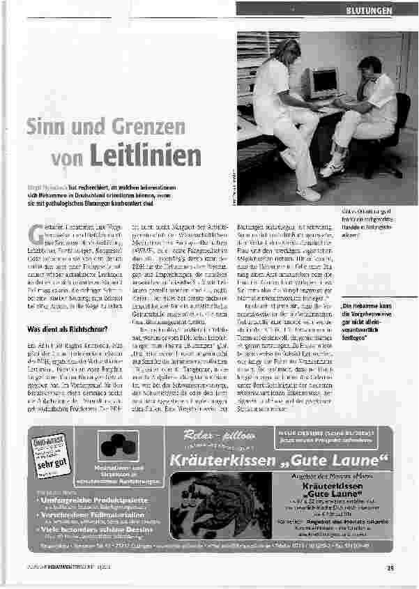 Vorschauseite 1: Sinn und Grenzen von Leitlinien