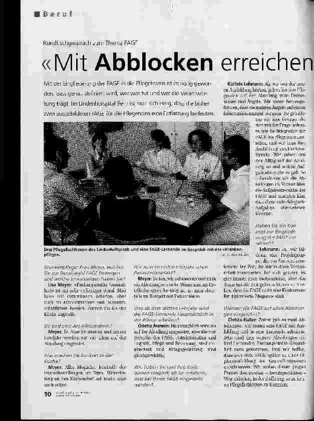 Vorschauseite 1: Mit Abblocken erreichen wir nichts