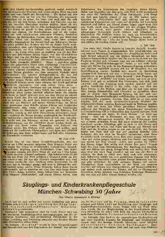 Vorschauseite 1: Säuglingsund Kinderkrankenpflegeschule München-Schwabing 50 Jahre
