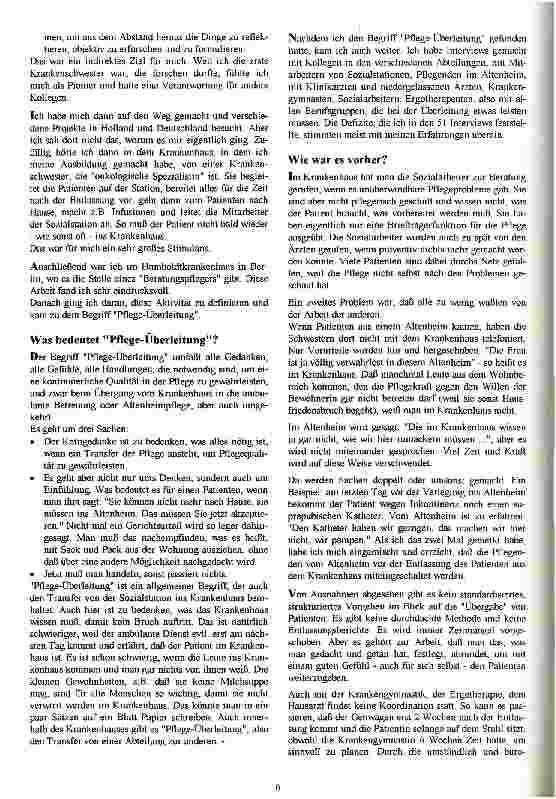 Vorschauseite 2: Von der Lücke zur Brücke Pflegeüberleitung am Gemeinschaftskrankenhaus Herdecke