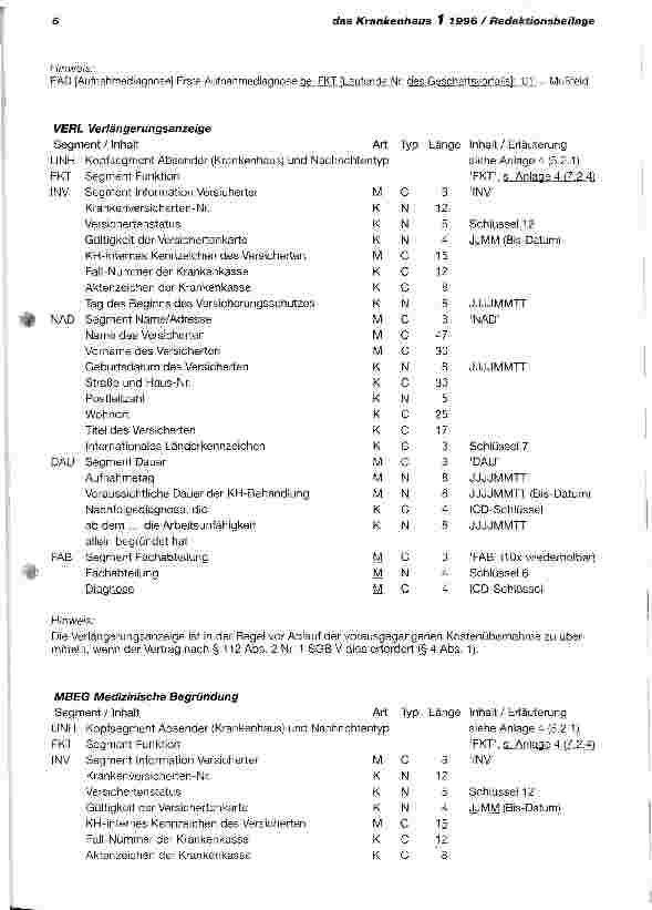 Vorschauseite 5: Vereinbarung gemäß  301 Abs. 3 SGB V über das Verfahren zur Abrechnung und Übermittlung der Daten nach  301 Abs. 1 SGB V (Datenübermittlungsvereinbarung) zwischen den GKV-Spitze…