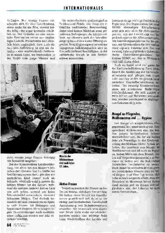 Vorschauseite 3: Auch das zwölfte Kind ist kostbar In der Frauenklinik des eritreischen Spitals Ort des Lebens