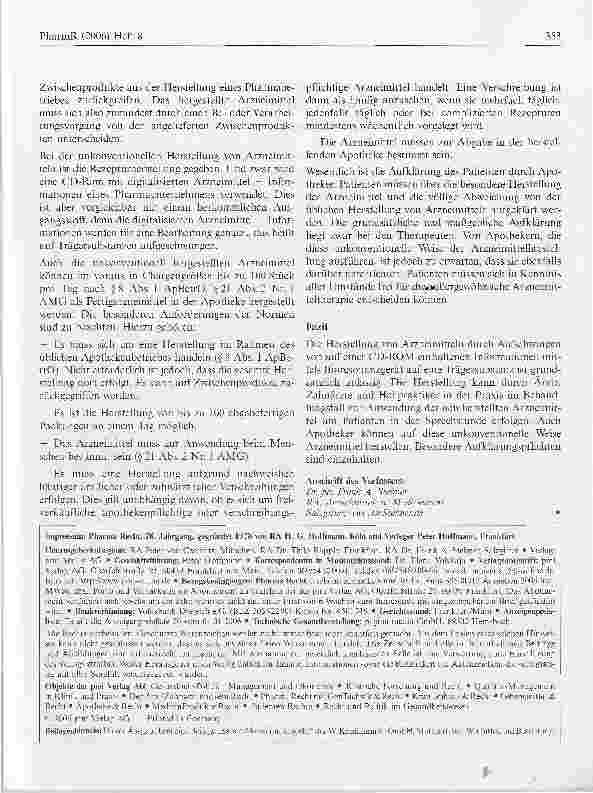 Vorschauseite 3: Die elektronische Arzneimittel-Therapie
