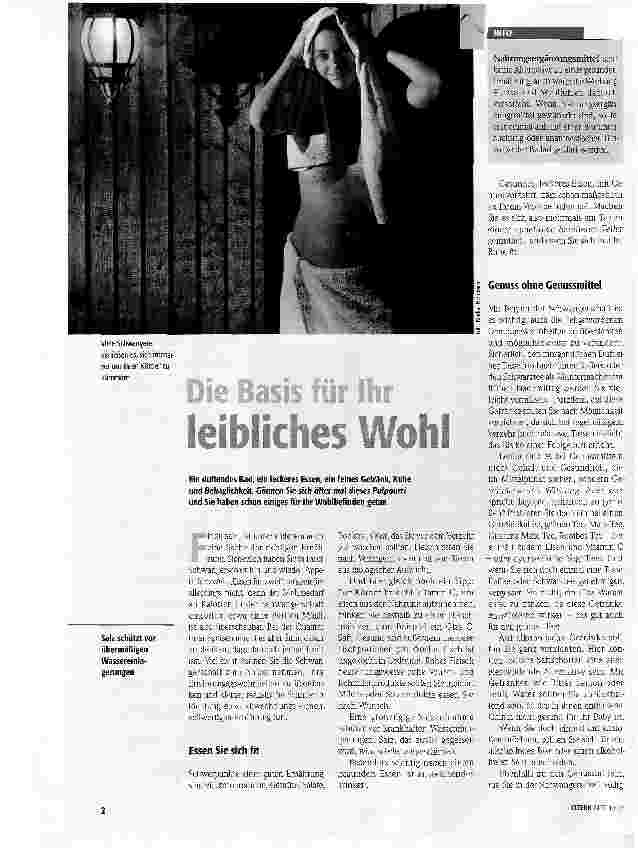 Vorschauseite 1: Die Basis für Ihr leibliches Wohl