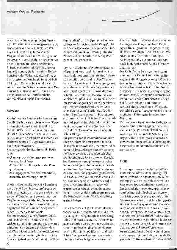 Vorschauseite 2: Auf dem Weg zur Profession