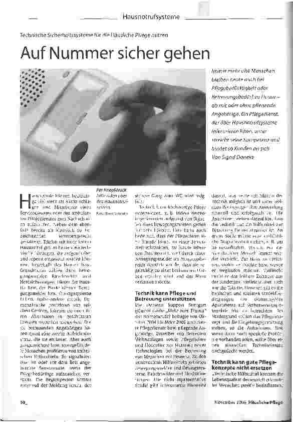 Vorschauseite 1: Auf Nummer sicher gehen