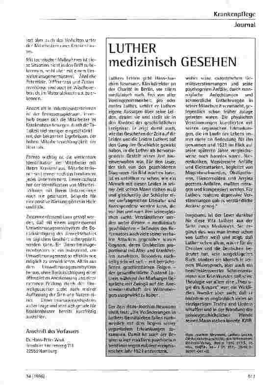 Vorschauseite 3: Umweltmanagement im Krankenhaus