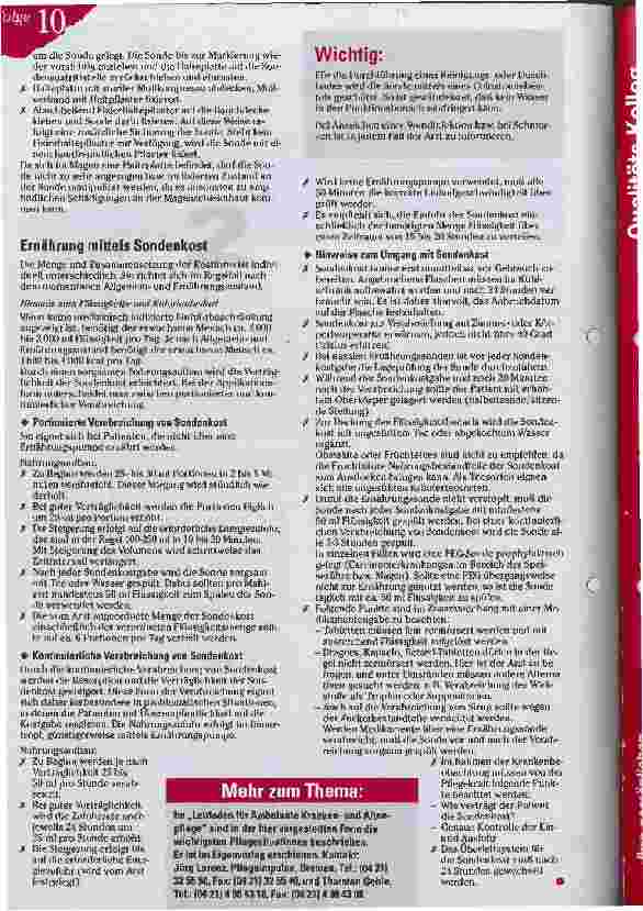 Vorschauseite 2: Check Pflegepraxis Perkutane endoskopisch kontrollierte Gastrostomie (PEG)