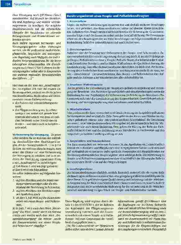 Vorschauseite 5: Hospizund Palliativbeauftragte im Gesundheitswesen