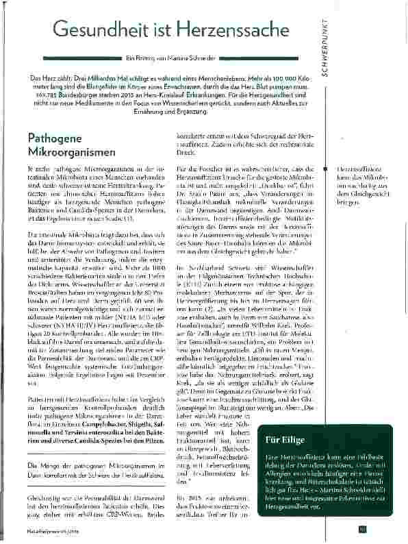 Vorschauseite 1: Gesundheit ist Herzenssache