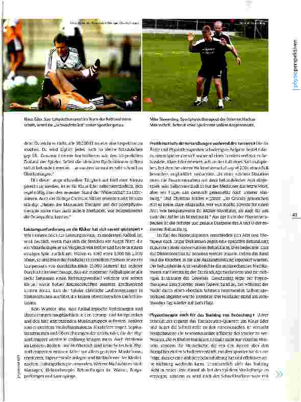 Vorschauseite 2: Physiotherapeuten bei der Fußball-WMWeltmeisterlich behandeln
