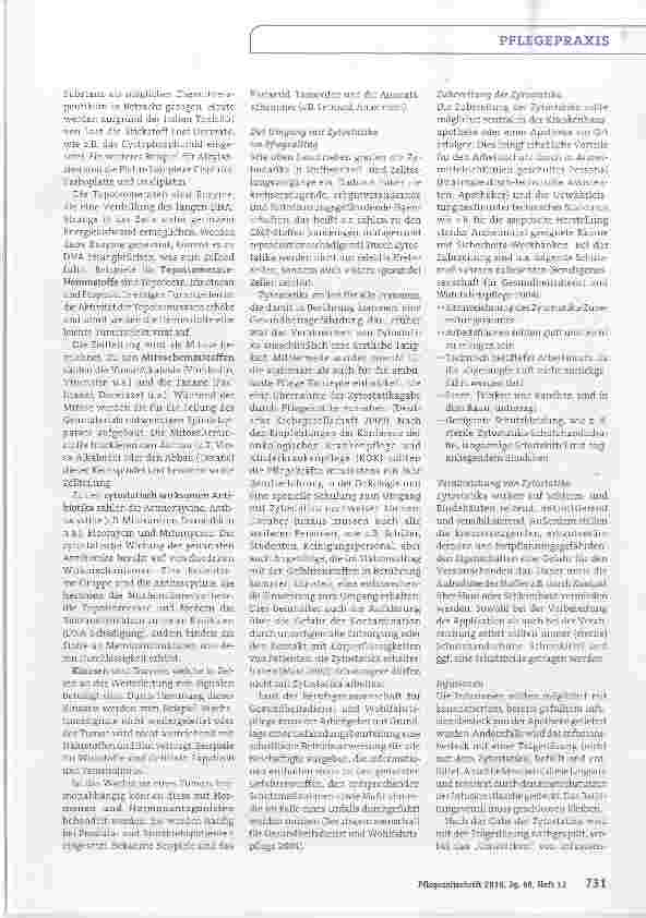 Vorschauseite 2: Teil 4: Zytostatika - Wirkmechanismen und Sicherheitsbestimmungen in der Anwendung
